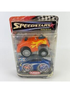 Playskool Speedstars #002 & # 010 Racer Bodies & 1 Chassis Hasbro Rare NEW